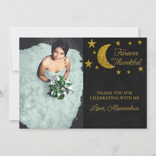 Onder de sterretdag bedankkaart (Voorkant)