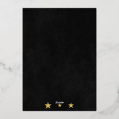 Onder de sterretdag folie uitnodiging (Achterkant)