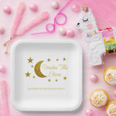 Onder de sterretdag papieren bordje (Feest)