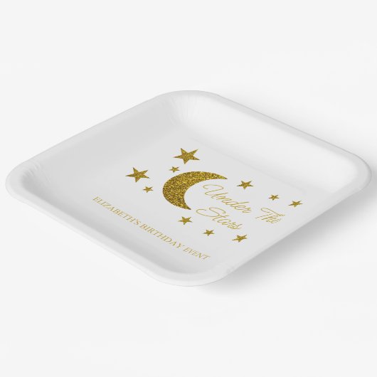 Onder de sterretdag papieren bordje (Gebogen)