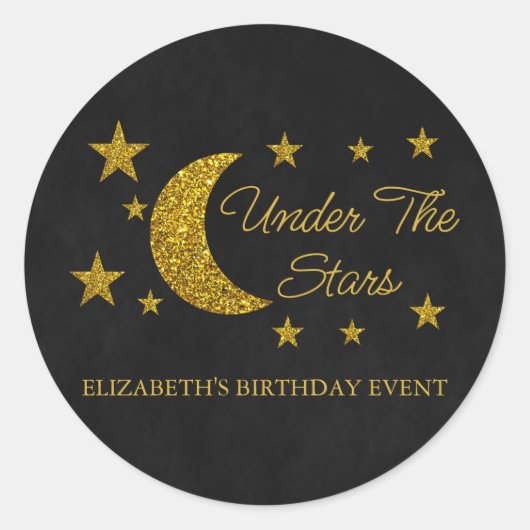 Onder de sterretdag ronde sticker (Voorkant)