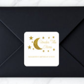 Onder de sterretdag vierkante sticker