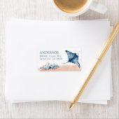 Onder de Stingray van de Waterverf Zee Etiket (Insitu)