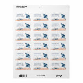 Onder de Stingray van de Waterverf Zee Etiket (Full Sheet)