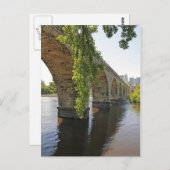 Onder de Stone Arch Bridge Briefkaart (Voorkant / Achterkant)