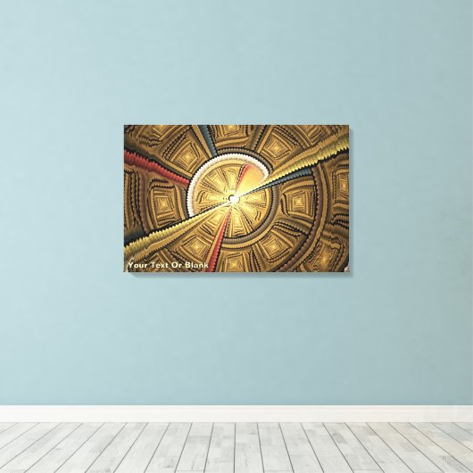 Onder de tempelkoepel canvas afdruk (Insitu (Houten vloer))