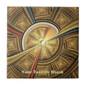 Onder de tempelkoepel tegeltje (Voorkant)