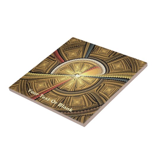 Onder de tempelkoepel tegeltje (Zijkant)