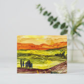 Onder de Toscaanse zon Briefkaart (Staand voorkant)