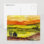Onder de Toscaanse zon Briefkaart (Voorkant / Achterkant)
