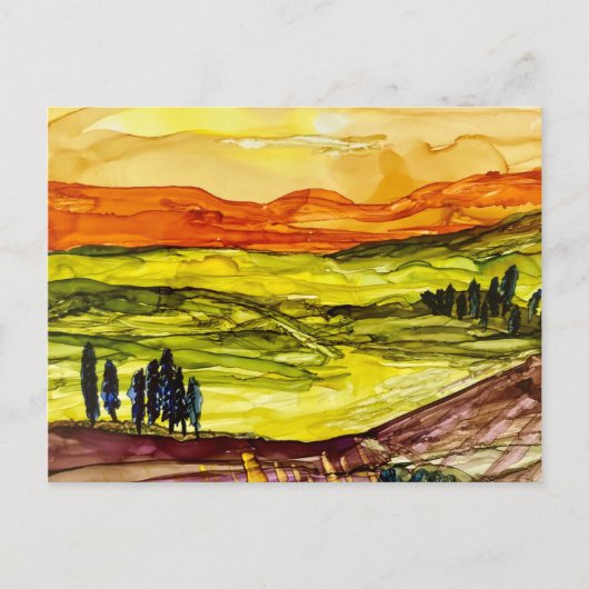 Onder de Toscaanse zon Briefkaart (Voorkant)