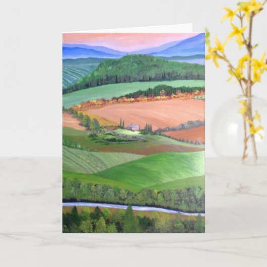 Onder de Toscaanse Zon Kaart (Gele Bloem)