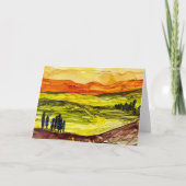 Onder de Toscaanse zon Kaart (Voorkant)