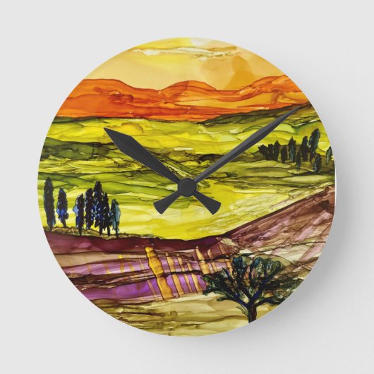 Onder de Toscaanse zon Ronde Klok (Voorkant)