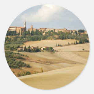 Onder de Toscaanse zon Ronde Sticker