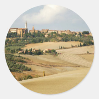 Onder de Toscaanse zon Ronde Sticker