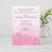 Onder de uitnodiging van de Birthday Party van het (Staand voorkant)