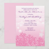 Onder de uitnodiging van de Birthday Party van het (Voorkant / Achterkant)