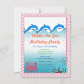 Onder de uitnodiging van de Zee Birthday Party (Voorkant)