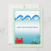 Onder de uitnodiging van de Zee Birthday Party (Achterkant)