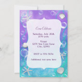 Onder de uitnodiging van het zee op de zoete 16-ja (Achterkant)