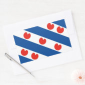 Onder de vlag van Frankrijk vallend gebied nederla Rechthoekige Sticker (Envelop)