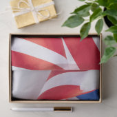 Onder de vouwen van de banier tissuepapier (Geschenk)
