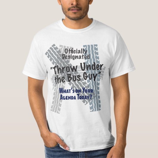 Onder de waarde van de Bus Guy T-Shirt (Voorkant)