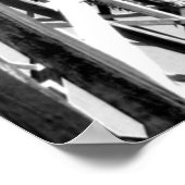 Onder de waterbuis: Slide // Zwart en wit Poster (Hoek)