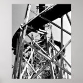 Onder de waterbuis: Slide // Zwart en wit Poster (Voorkant)