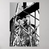 Onder de waterbuis: Slide // Zwart en wit Poster (Voorkant)