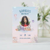 Onder de waterdag van het Kind RSVP Kaartje (Staand voorkant)