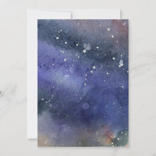 Onder de Waterverf 's nachts. Kaart (Achterkant)