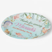 Onder de waterverf van de zee Birthday Papieren Bordje (Gekanteld)