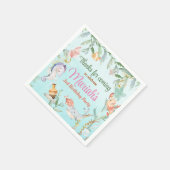 Onder de waterverf van de zee Birthday Servet (Hoek)