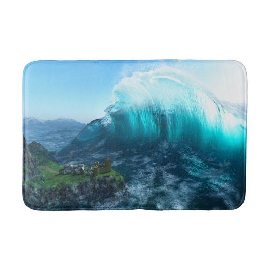 Onder de Wave Bathmat Badmat (Voorkant)