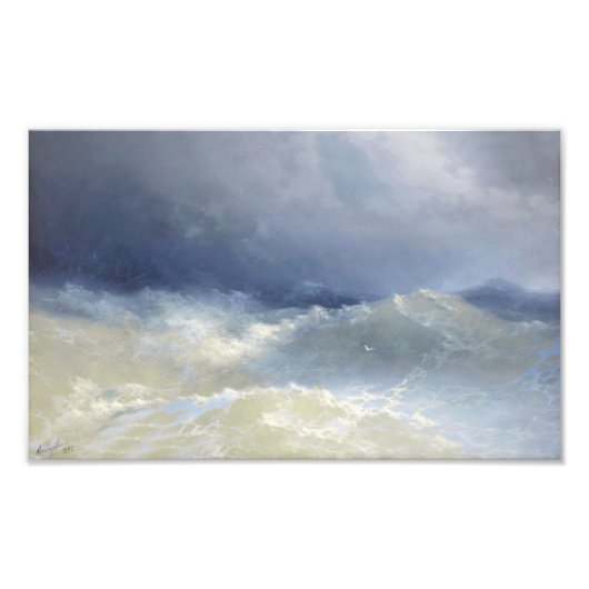 Onder de Waves, Aivazovsky Foto Afdruk (Voorkant)