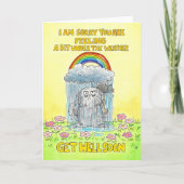 Onder de Weer - krijg goed spoedig groet Kaart (Voorkant)