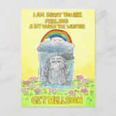 Onder de Weer - Word snel goed Briefkaart (Voorkant)