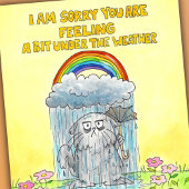 Onder de Weer - Word snel goed Briefkaart