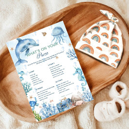 Onder de what's in je tas baby shower spel 