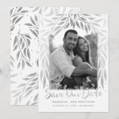 Onder de Willows 3 Foto Opslaan van de Datum Save The Date (Voorkant / Achterkant)