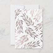 Onder de Willows Wedding RSVP Roos Gold (Achterkant)