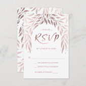 Onder de Willows Wedding RSVP Roos Gold (Voorkant / Achterkant)