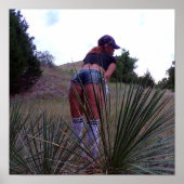 Onder de Yucca-Planten Poster (Voorkant)