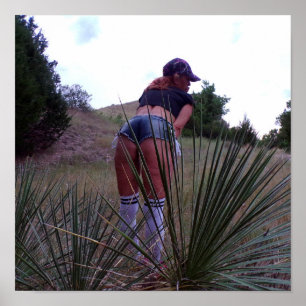 Onder de Yucca-Planten Poster