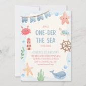 Onder de Zee 1e Verjaardagsfeest Uitnodiging (Voorkant)