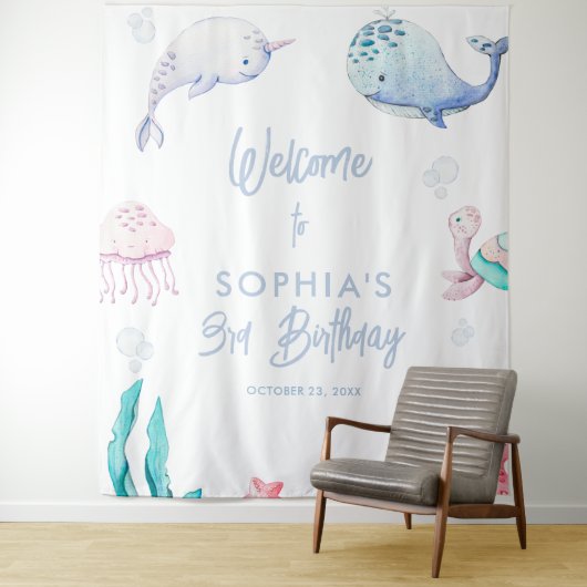 Onder de Zee 3e Verjaardag Wandkleed (In situ)