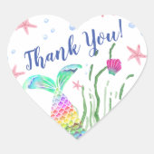 Onder de Zee aangepaste naam Hart Sticker (Voorkant)