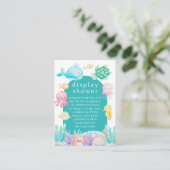 Onder de Zee Adventure Display Shower Informatiekaartje (Staand voorkant)